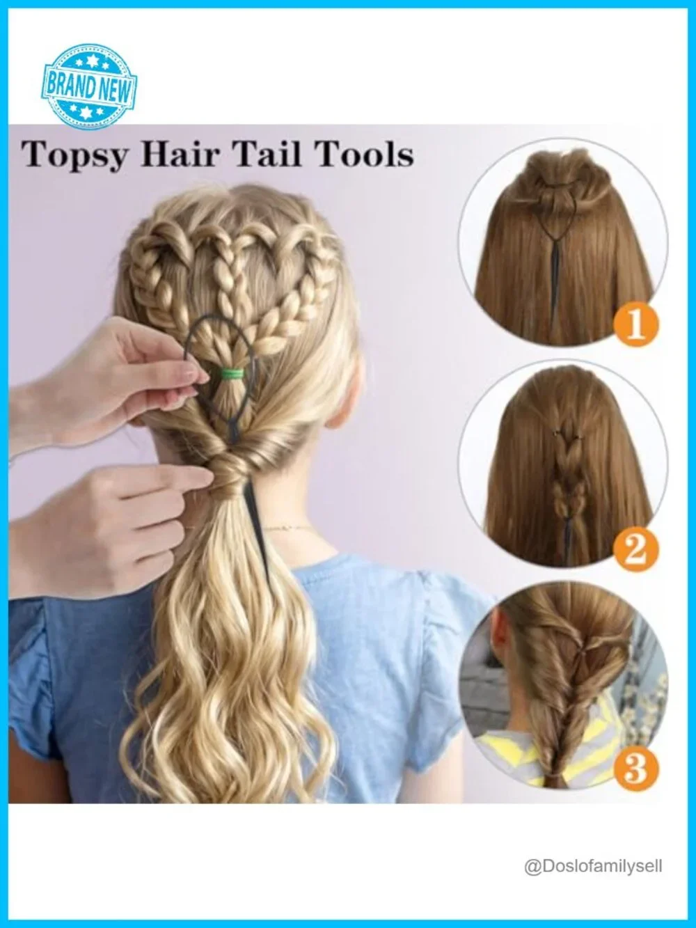 405Pcs Headbands Hair Styling Kit with Topsy Tail Tool & Combs